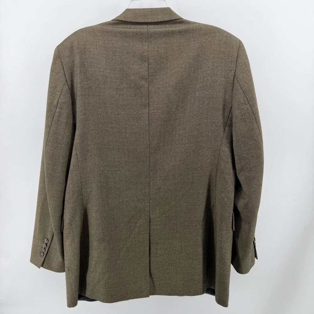 Jos A Bank Blazer Mens 41R Brown Wool Signature Collection 2-Button Sport Coat